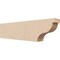 Ekena Millwork 2in. W x 4in. H x 16in. L Garner Woodgrain TimberThane Rafter Tail, Primed Tan RFTUR02X04X16GARRCPR - alternate 1